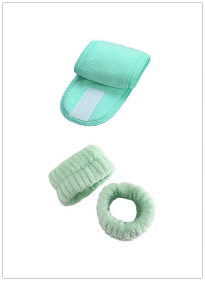 Face Wash Wristband Hand Strap Hair Band Set