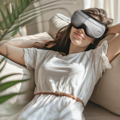VEVOR Heated Eye Massager Eye Care Device 5 Modes Bluetooth Music Foldable