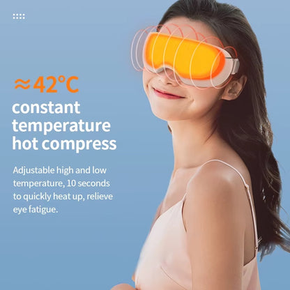 Intelligent Cooling Water Spraying Eye Spa Therapy Tool Eye Relaxation Electric Warming Steaming Compression Eye Massager