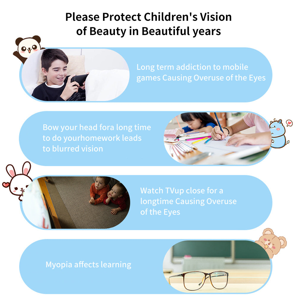 Smart Foldable Kids Eye Massager Bluetooth Heat Vibration Relief For Screen Fatigue