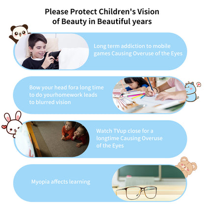 Smart Foldable Kids Eye Massager Bluetooth Heat Vibration Relief For Screen Fatigue