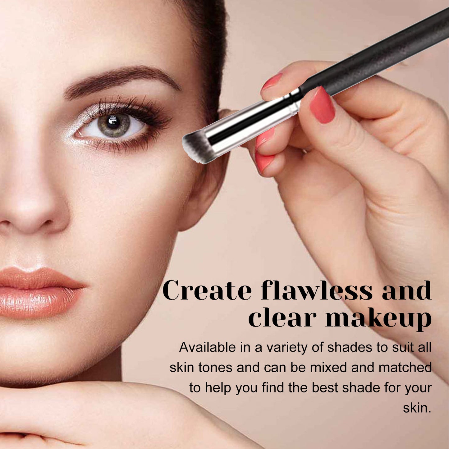 EELHOE Concealer Covers Facial Imperfections Such As Tear Troughs, Dark Circles, And Blemishes To Create A Clear And Natural Makeup Look.