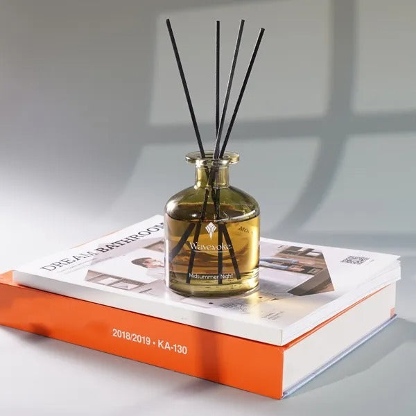 8 Rattan Scented Reed Diffuser Sticks 6.7 Oz - Natural Oil Home Fragrance For A Midsummer Night's Ambiance