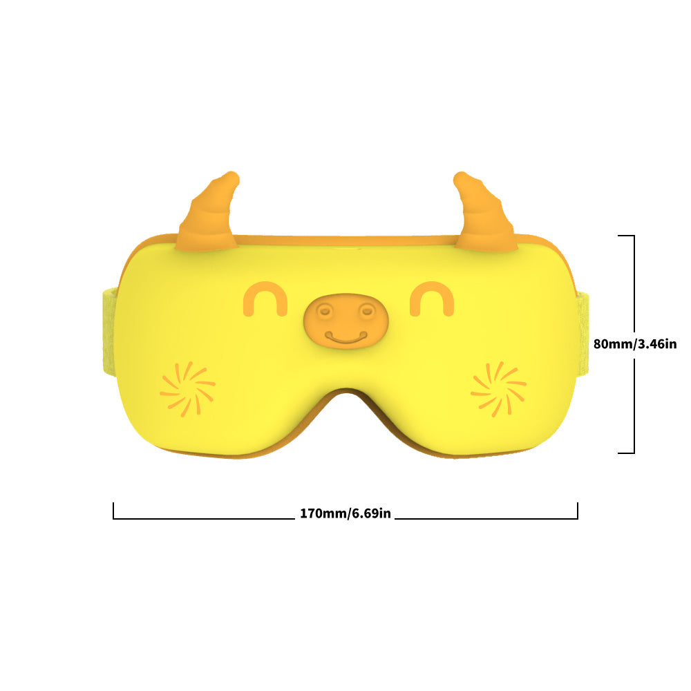 Smart Foldable Kids Eye Massager Bluetooth Heat Vibration Relief For Screen Fatigue