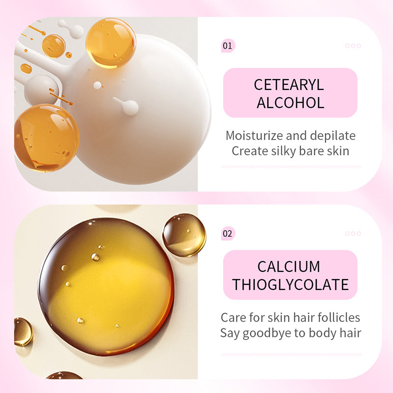 Gentle & Soothing Sensitive Depilatory Cream - Skin Friendly, Painless, Flawless Hair Remover For Women, Moisturizing Face And Body Smoothing