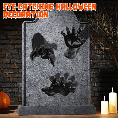 3Pcs Gothic Reaching Hands with Candle Lights – Witch & Devil Hand Wall Hanging Halloween Sculpture