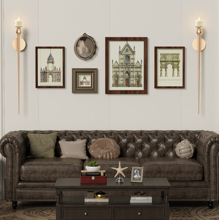 Vintage-Style Wall Sconce with Flameless Candles – Timeless Decorative Candle Holder for Elegant Home Interiors