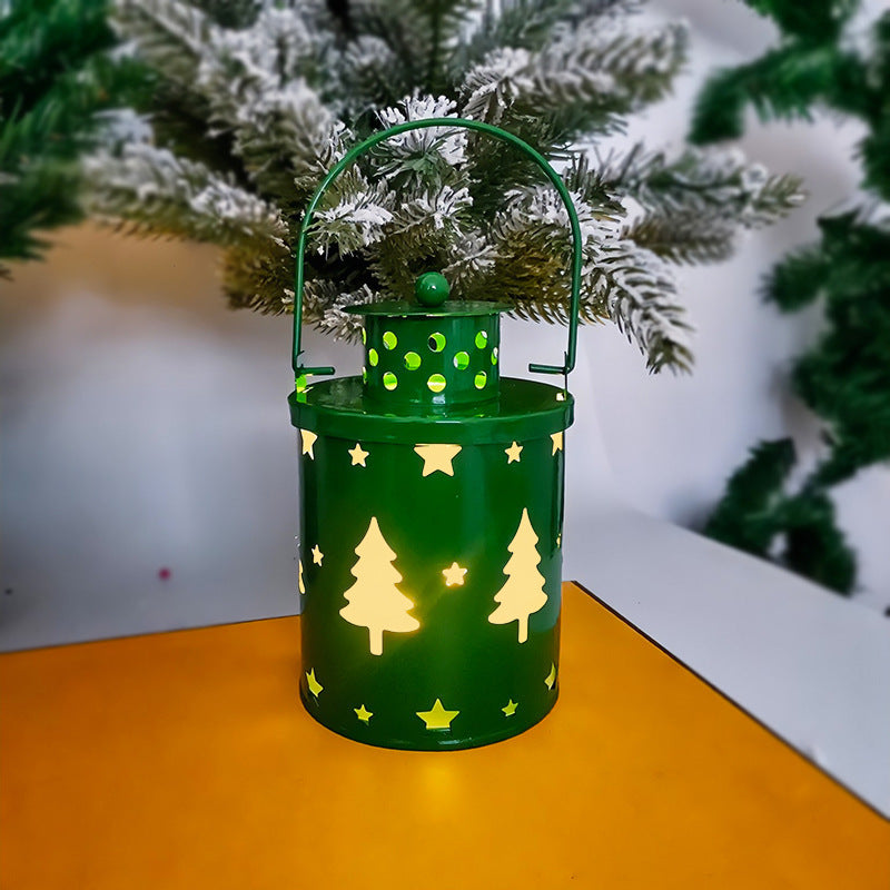 Christmas Candle Lights (Set of 3) LED Small Lanterns Wind Lights Electronic Candles Nordic Style Creative Holiday Decoration