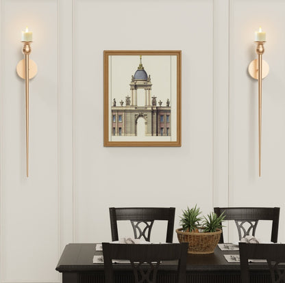 Vintage-Style Wall Sconce with Flameless Candles – Timeless Decorative Candle Holder for Elegant Home Interiors