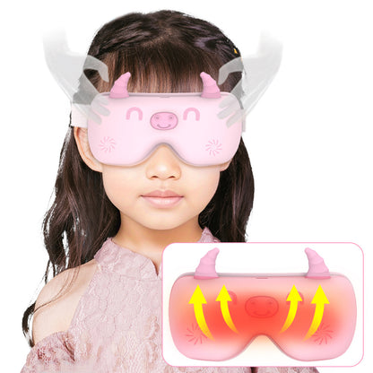 Smart Foldable Kids Eye Massager Bluetooth Heat Vibration Relief For Screen Fatigue