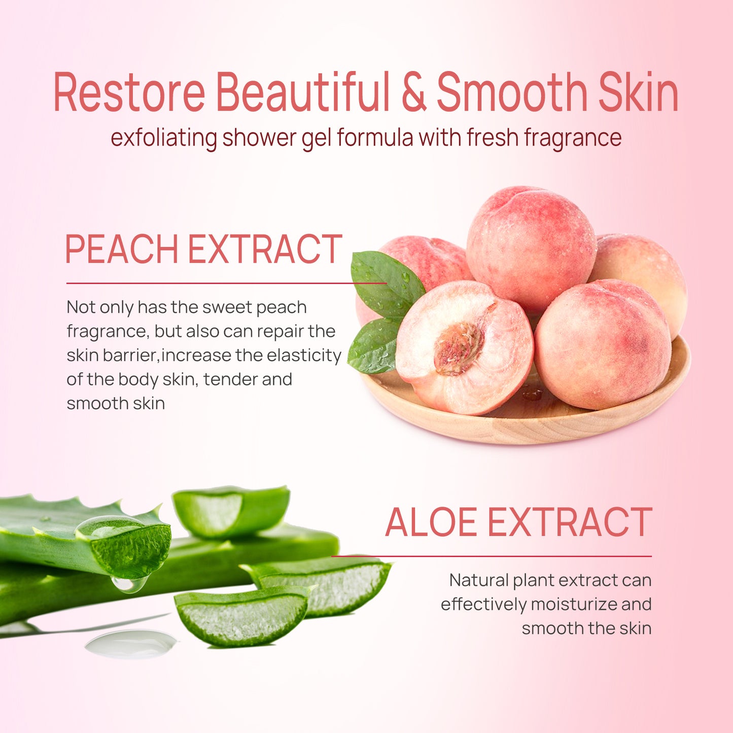 Peach Infusion Shower Gel – Hydrating & Refreshing Cleanser