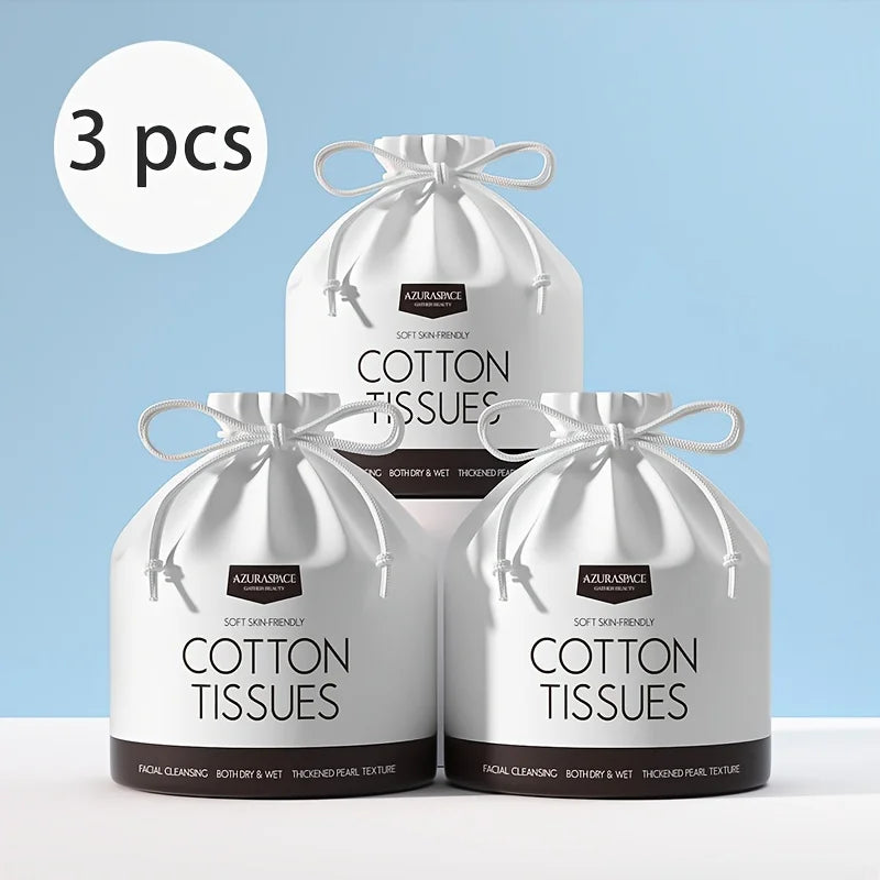 Ultra-Soft Facial Tissues & Dry Wipes for Cleansing and Makeup Removal