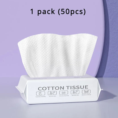 Soft Cotton Disposable Face Towels – 50/100 Pcs for Washing and Drying