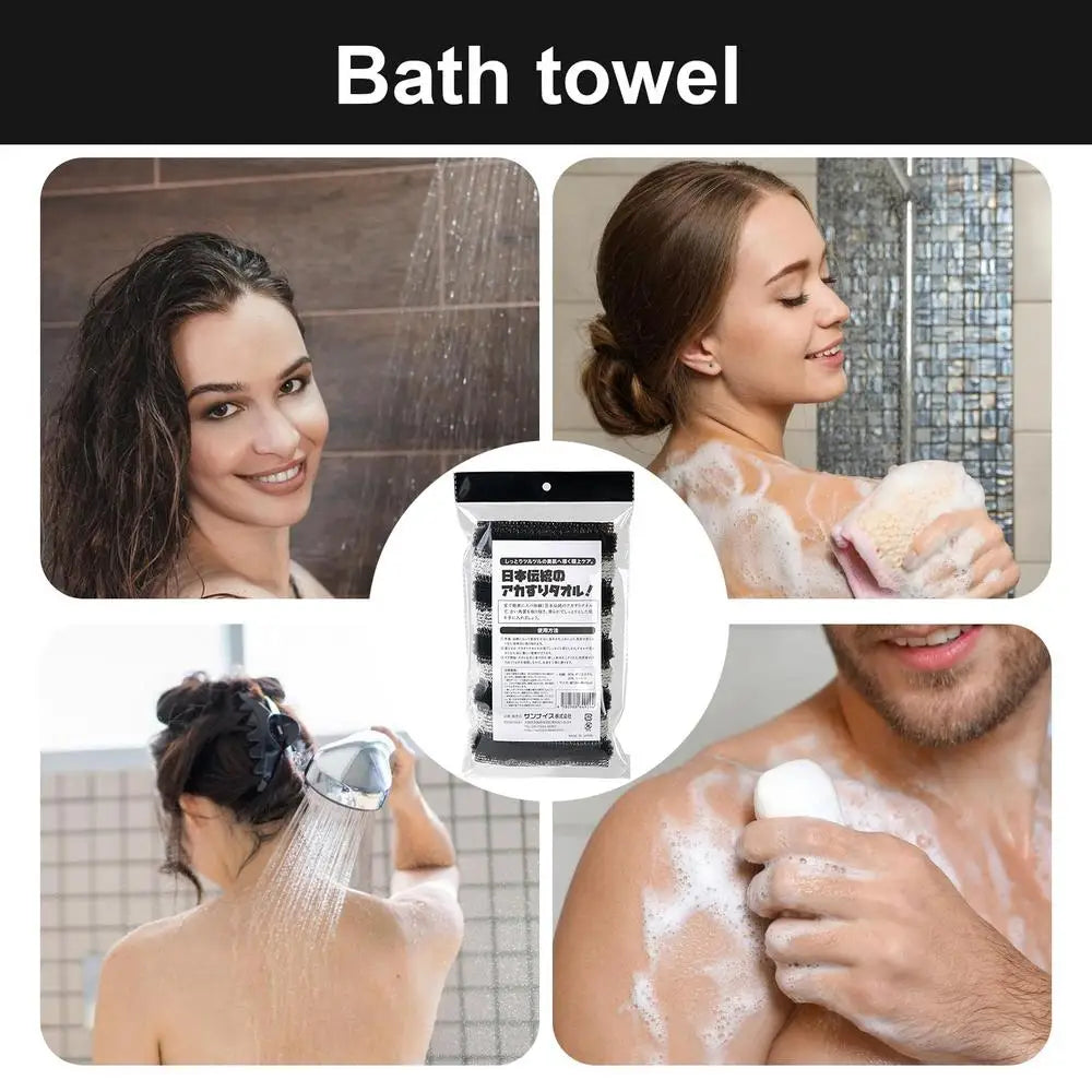 Washcloth Body Scrubber – Reusable Loofah Cloth for Bath and Shower Scrubbing