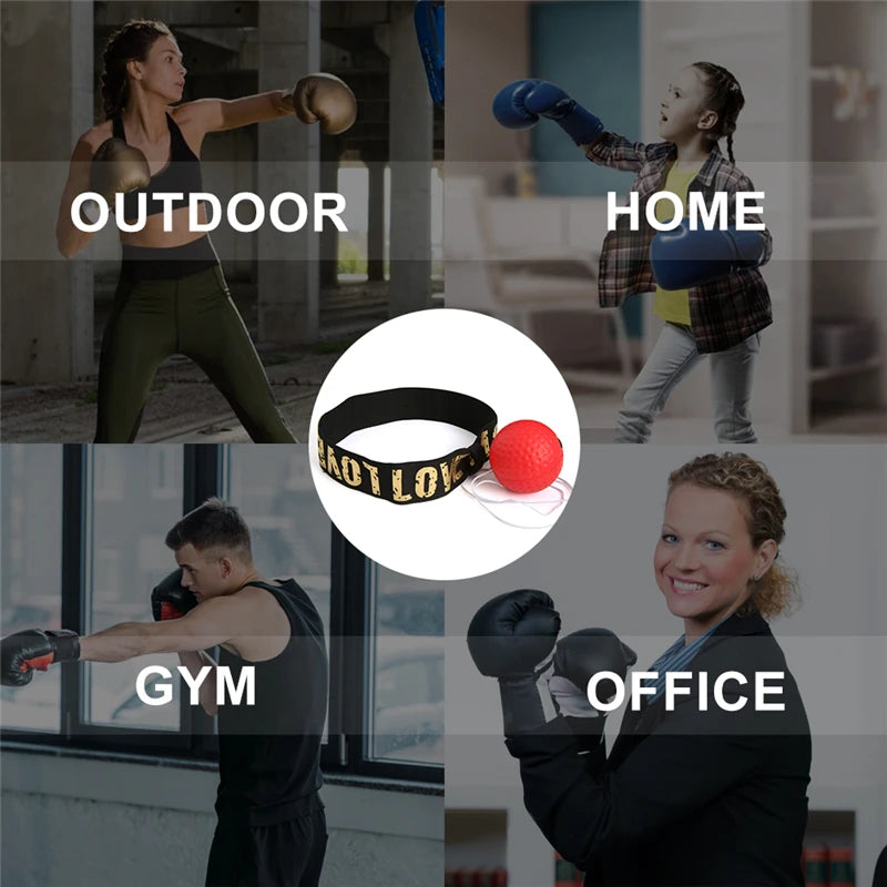 Boxing Speed Ball with Headband – Reflex Trainer for Boxing, Sanda, and Reaction Time Training