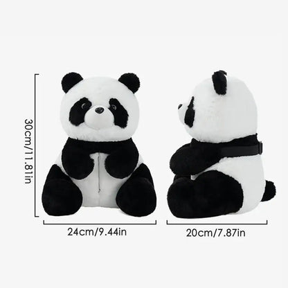 Plush Cute Panda Tissue Box Holder – Car Seat Paper Dispenser with Cartoon Animal Design