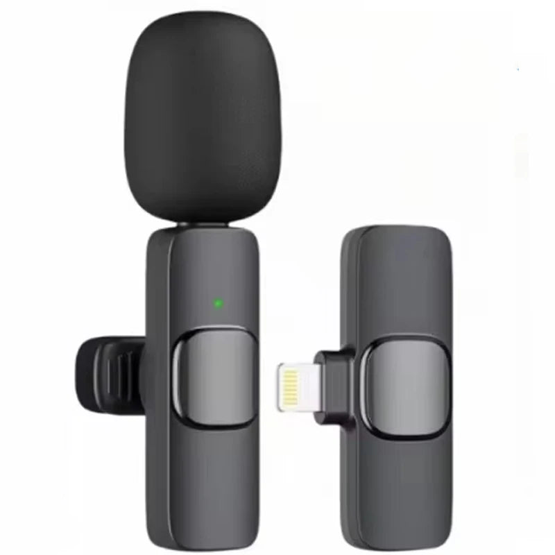 Wireless Lavalier Microphone – Noise Reduction Mic for iPhone/Android, Ideal for Live Streaming, YouTube, TikTok, Facebook Live