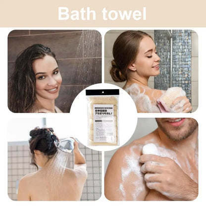 Washcloth Body Scrubber – Reusable Loofah Cloth for Bath and Shower Scrubbing