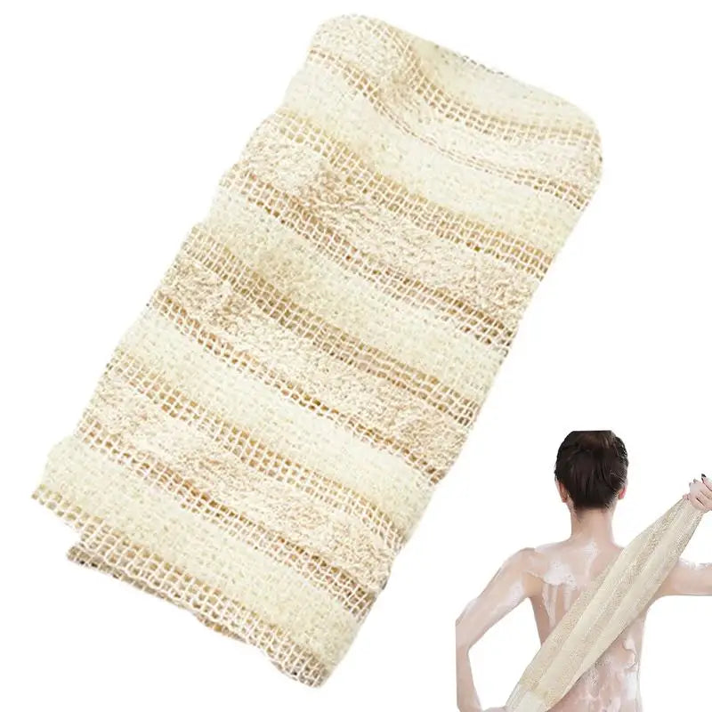 Washcloth Body Scrubber – Reusable Loofah Cloth for Bath and Shower Scrubbing