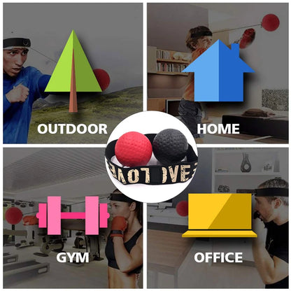Boxing Speed Ball with Headband – Reflex Trainer for Boxing, Sanda, and Reaction Time Training