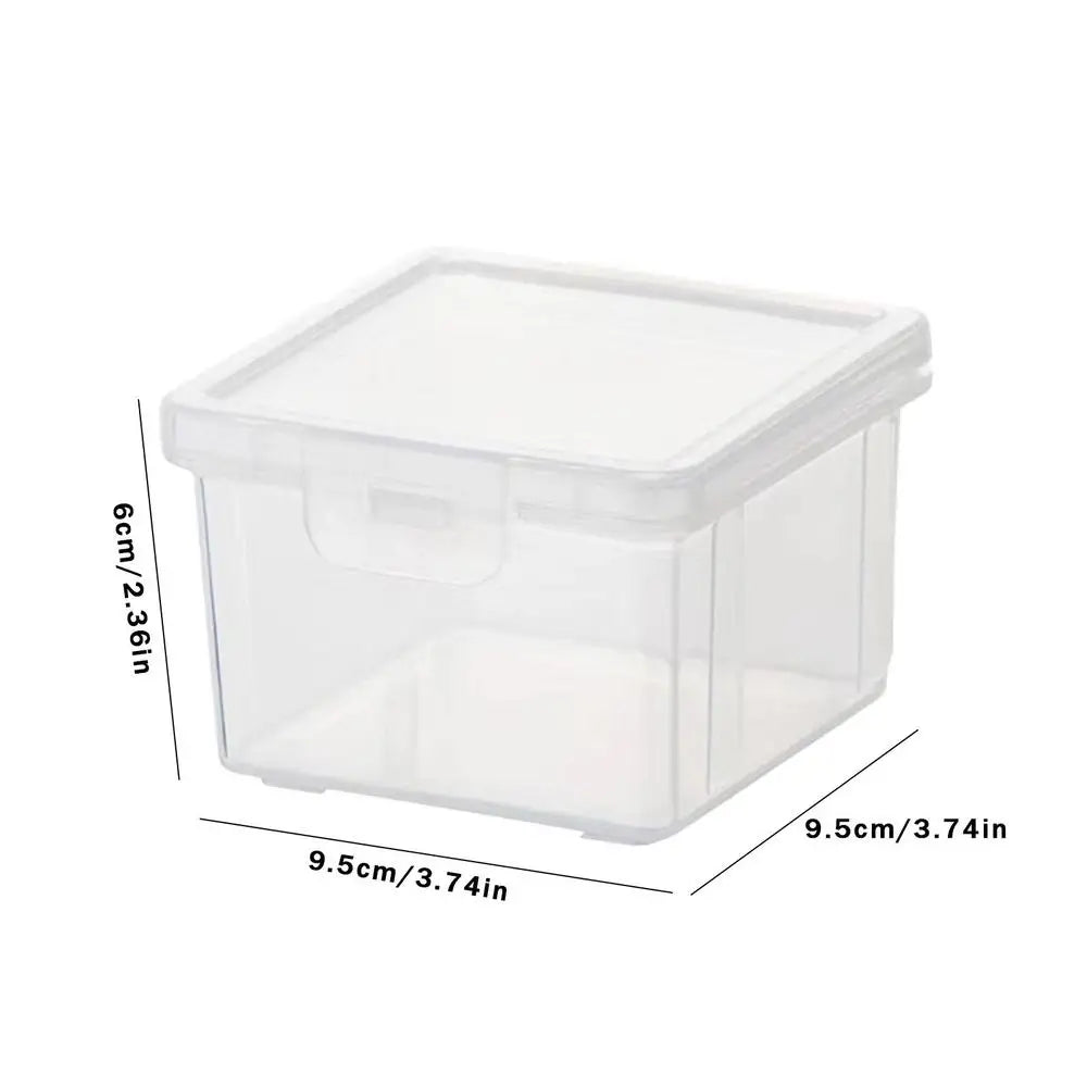 Clear Cotton Swab Holder – Q-Tip Dispenser & Storage Box for Vanity, Makeup, and Bathroom Organization