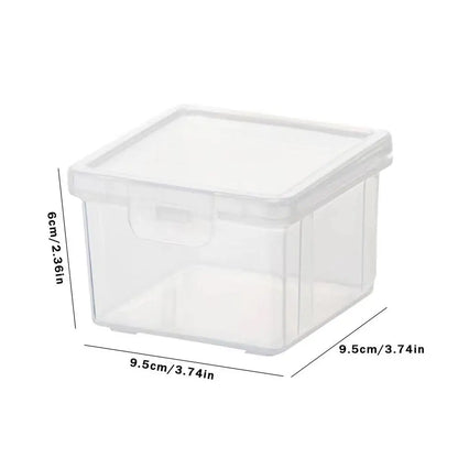 Clear Cotton Swab Holder – Q-Tip Dispenser & Storage Box for Vanity, Makeup, and Bathroom Organization