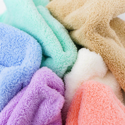 10 Pcs Microfiber Coral Fleece Towels – Thick, Soft, and Quick-Drying Face Towels for Absorbency