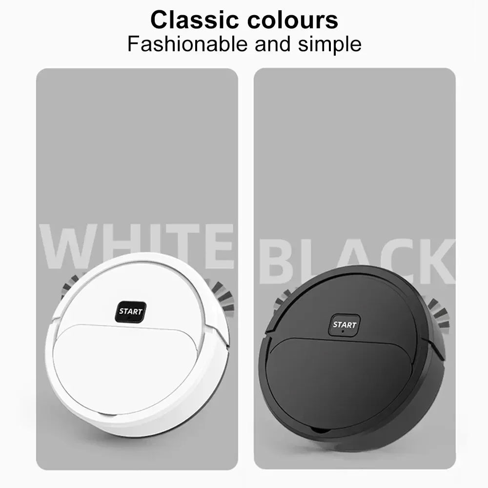 High-Quality Robotic Vacuum Cleaner – 3-in-1 Sweeping, Mopping & Cleaning with USB Charging