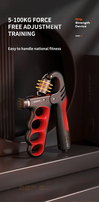 5–100Kg Adjustable Hand Grip Strengthener – Wrist Expander for Muscle Recovery and Fitness Training