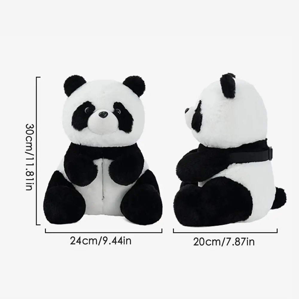 Plush Cute Panda Tissue Box Holder – Car Seat Paper Dispenser with Cartoon Animal Design