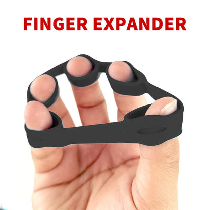 1 Set Finger Strengthener – Forearm and Hand Grip Exerciser for Musicians, Rock Climbing, and Therapy (Black)