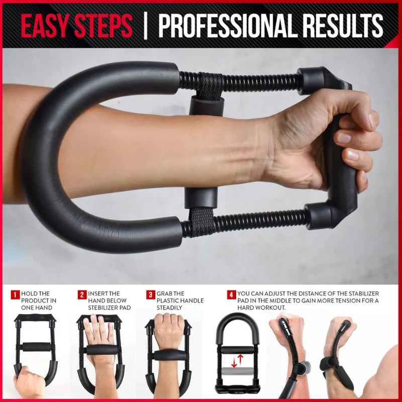 Adjustable Forearm and Hand Trainer – Wrist Strengthener and Grip Exercise Equipment