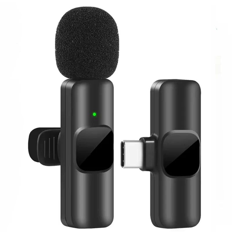 Wireless Lavalier Microphone – Noise Reduction Mic for iPhone/Android, Ideal for Live Streaming, YouTube, TikTok, Facebook Live