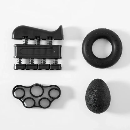 1 Set Finger Strengthener – Forearm and Hand Grip Exerciser for Musicians, Rock Climbing, and Therapy (Black)