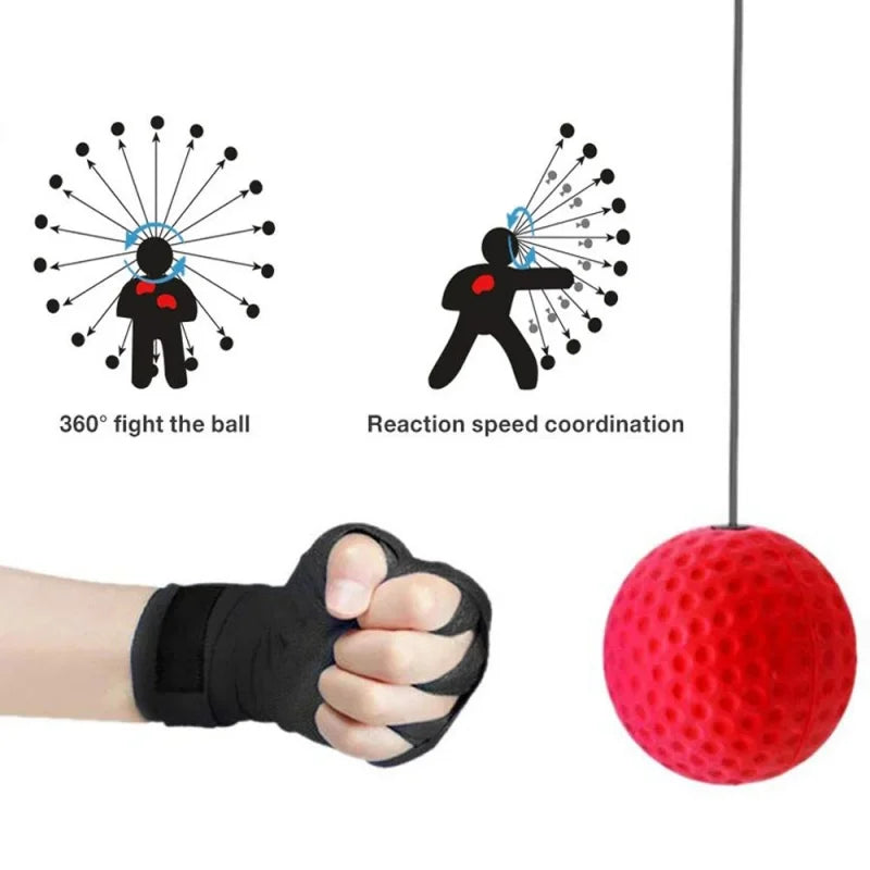 Boxing Speed Ball with Headband – Reflex Trainer for Boxing, Sanda, and Reaction Time Training