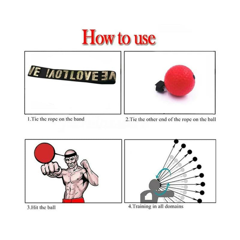 Boxing Speed Ball with Headband – Reflex Trainer for Boxing, Sanda, and Reaction Time Training