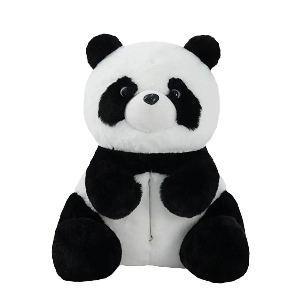 Plush Cute Panda Tissue Box Holder – Car Seat Paper Dispenser with Cartoon Animal Design