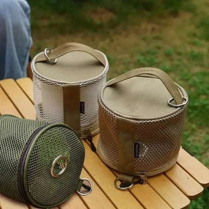 Outdoor Camping Tissue Case Roll Paper Storage Bag With Hook Portable