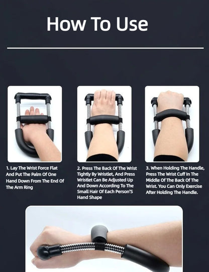 Adjustable Forearm and Hand Trainer – Wrist Strengthener and Grip Exercise Equipment