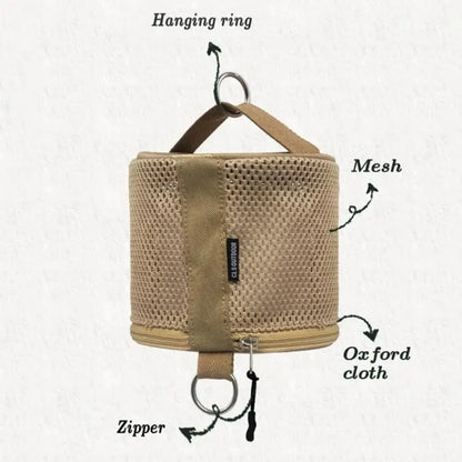 Outdoor Camping Tissue Case Roll Paper Storage Bag With Hook Portable