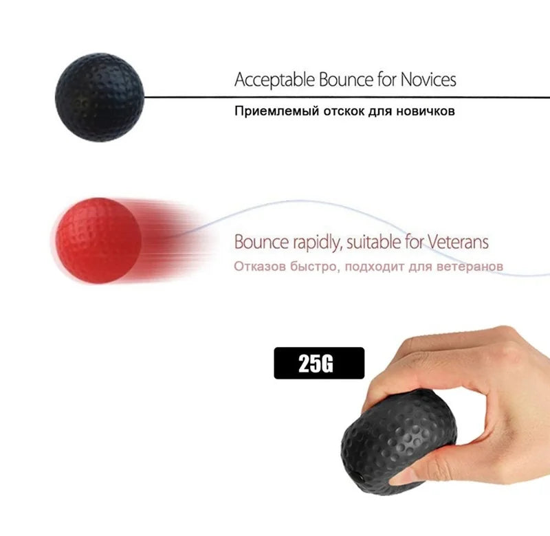 Boxing Speed Ball with Headband – Reflex Trainer for Boxing, Sanda, and Reaction Time Training