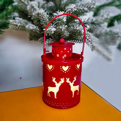 Christmas Candle Lights (Set of 3) LED Small Lanterns Wind Lights Electronic Candles Nordic Style Creative Holiday Decoration
