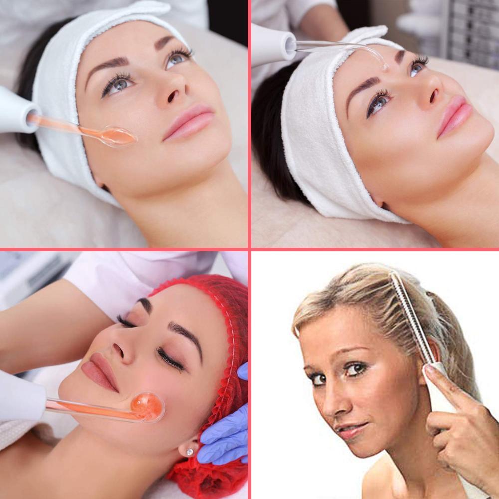 Electrotherapeutic Rod And Hairdressing Instrument  With Hyaluronic Acid Facial Serum