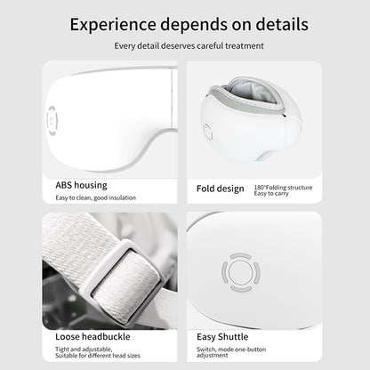 2025 Best-selling Smart Eye Care Device - Air Pressure Vibration Heat Therapy Bluetooth Music Massage Device - A Black Technology Wonder For Relieving Eye Fatigue