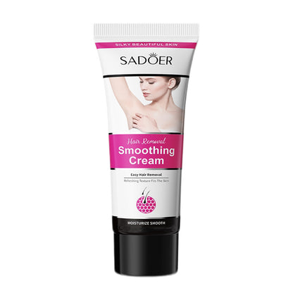 Gentle & Soothing Sensitive Depilatory Cream - Skin Friendly, Painless, Flawless Hair Remover For Women, Moisturizing Face And Body Smoothing