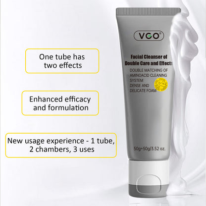 Facial Cleanser Of Double Care And Effets